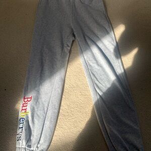 Burberry Gray Jogger Sweatpants with Tapered Leg